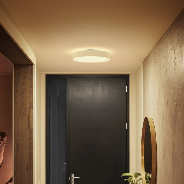 Philips Hue Plafonieră cu LED Enrave 38,1 cm alb, reglabil, Alb, Camera de zi / sufragerie, Metal, Modern