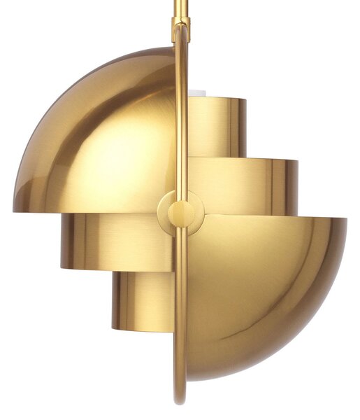 Lustră Pendul GUBI, Multi-Lite, reglabil, Auriu / Alamă, Camera de zi, Metal, Design