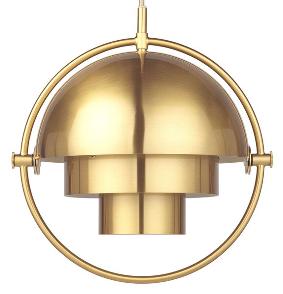 Lustră Pendul GUBI, Multi-Lite, reglabil, Auriu / Alamă, Camera de zi, Metal, Design