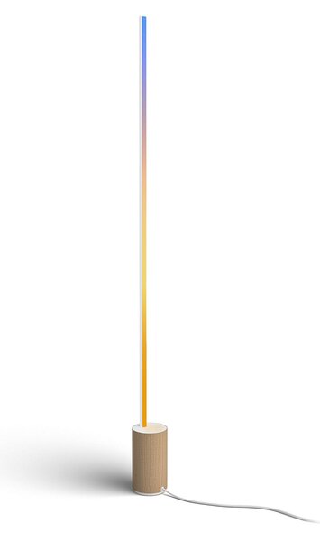 Philips Hue Gradient Signe Oak Lampadar LED, reglabil, Lemn, Camera de zi / sufragerie, Lemn, Modern