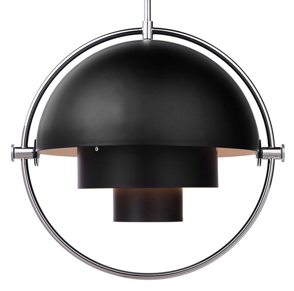 Lustră Pendul GUBI, Multi-Lite, reglabil, Negru, Camera de zi, Metal, Design