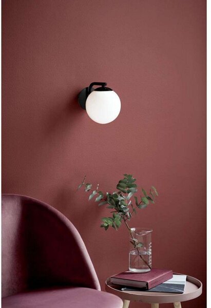 Lampă de perete Nordlux, Negru, Camera de zi, Metal