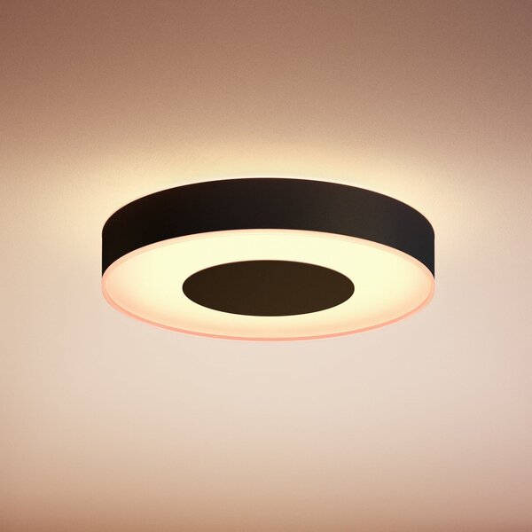 Philips Hue Xamento plafonieră LED 38cm negru, reglabil, Negru, Baie, Metal, Modern