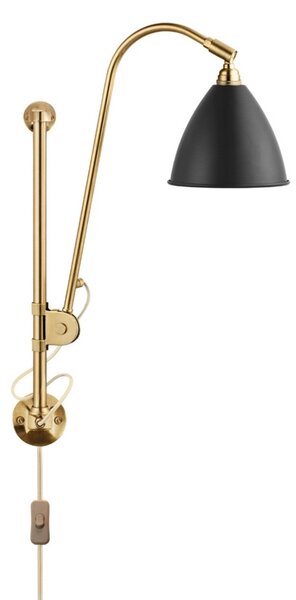 Lampă de perete GUBI, Auriu / Alamă, Camera de zi, Metal
