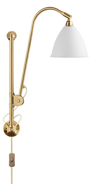 Bestlite BL5 Aplică de Perete ø16 Brass/Matte White - GUBI