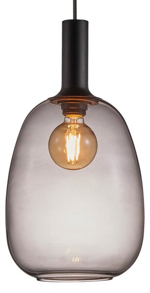 Lustră Pendul Nordlux, Alton, reglabil, Negru, Camera de zi, Sticlă, Modern