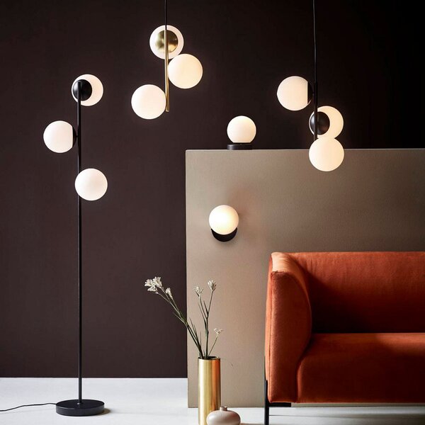 Lustră Pendul Nordlux, Lilly, reglabil, Alb, Camera de zi, Sticlă, Scandinavă