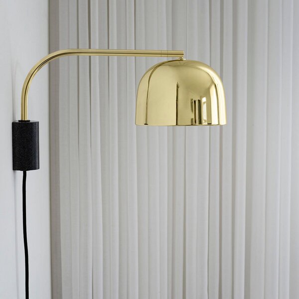 Lampă de perete Normann Copenhagen, Auriu / Alamă, Camera de zi, Metal