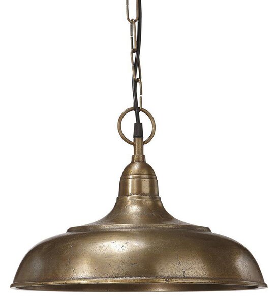PR Home lampă suspendată Philadelphia, culoare alamă antică, Ø 35cm, reglabil, Bronz / Alamă Veche, Camera de zi / sufragerie, Metal, Antichitate