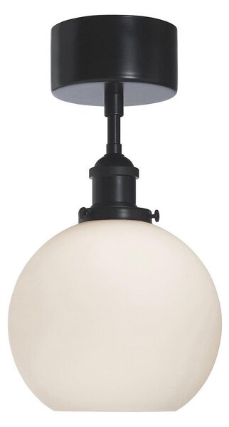 PR Home Omega plafonieră, opal/negru, reglabil, Negru, Camera de zi / sufragerie, Sticlă