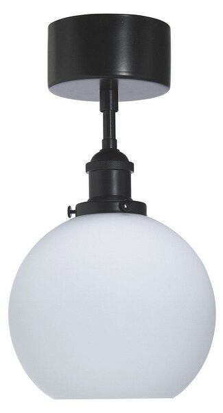 PR Home Omega plafonieră, opal/negru, reglabil, Negru, Camera de zi / sufragerie, Sticlă