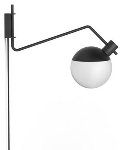 Lampă de perete GRUPA, Baluna Medium, reglabil, Negru, Camera de zi, Metal, Design