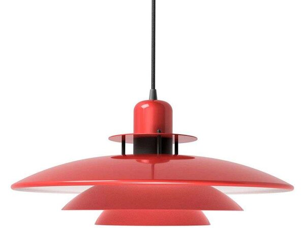 Primus I Lustră Pendul Ø43 Glossy Red/Matt Black