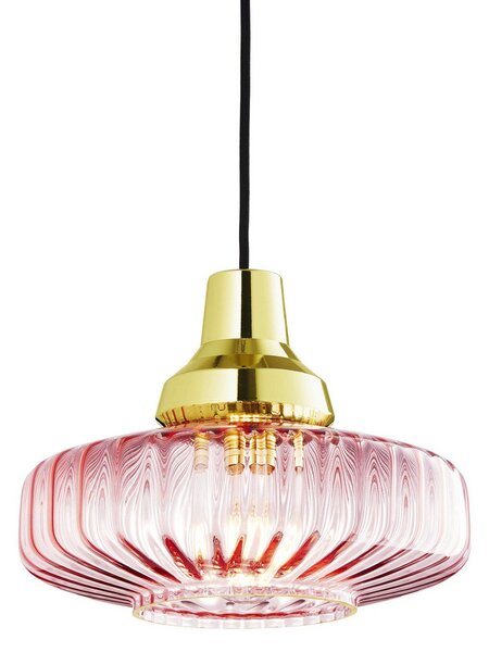 Lustră Pendul DESIGN BY US, New Wave Optic, reglabil, Roz / Rosé, Camera de zi, Aluminiu, Design