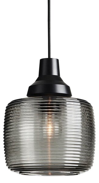 Lustră Pendul DESIGN BY US, New Wave Stripe, reglabil, Gri, Camera de zi, Aluminiu, Design