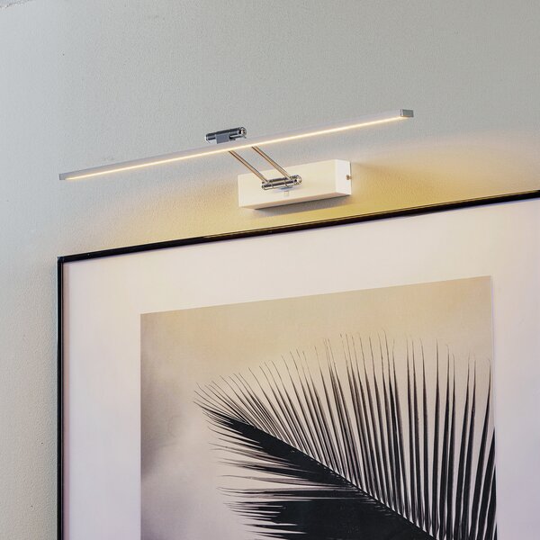 Paulmann Beam Sixty aplică tablou LED pe alb, Alb, Camera de zi / sufragerie, Metal, Modern