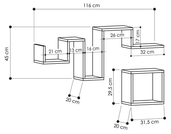 Raft Faxy (Antracit). 1071792