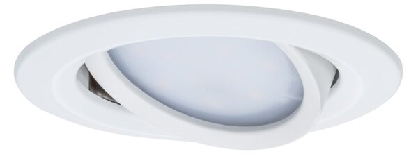 Paulmann Coin Slim lampă LED încastr. IP23 alb 3x, reglabil, Alb, Camera de zi / sufragerie, Metal, Corpuri de iluminat încastrate rotunde