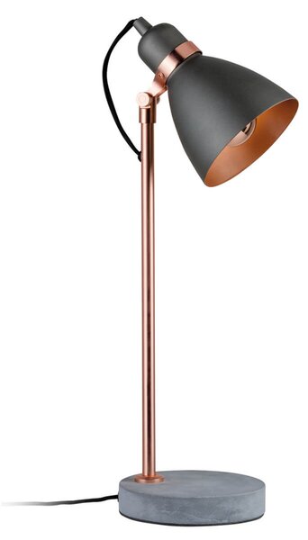 Paulmann Orm lampă de masă cu picior beton, Gri, Camera de zi / sufragerie, Metal, Modern