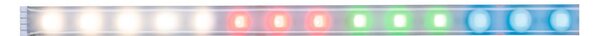 Paulmann MaxLED 500 extensi eIP44 1m RGBW, reglabil, Gri, Camera de zi / sufragerie, Plastic, Modern