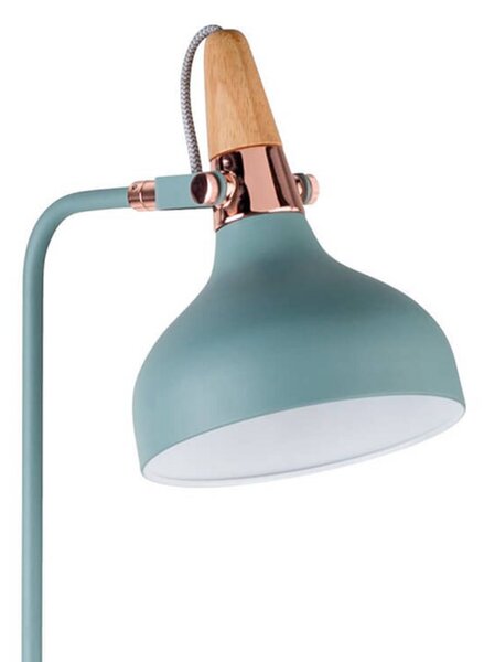 Paulmann Juna lampă de podea cu detalii chic, Verde, Camera de zi / sufragerie, Metal, Modern