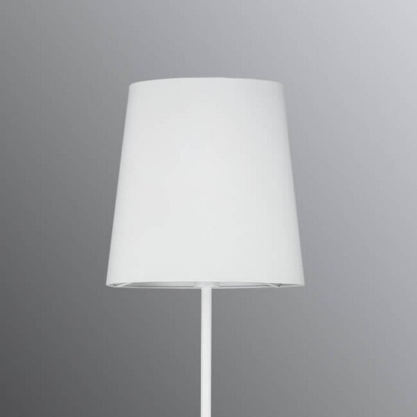 Paulmann Stellan lampă podea cu abajur textil alb, Alb, Camera de zi / sufragerie, Metal, Modern