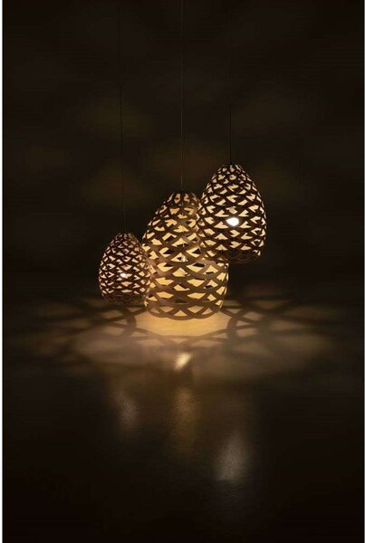 Lustră Pendul david trubridge, Alb, Camera de zi, Bamboo