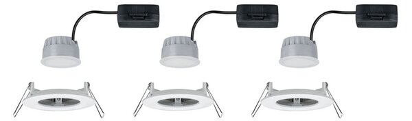 Paulmann LED cu LED-uri încastrate Nova Coin 3 alb rotund rotund, reglabil, Alb, Hol, Metal, Modern, Corpuri de iluminat încastrate rotunde