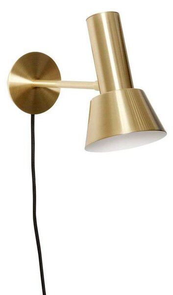 Lampă de perete Hübsch, Auriu / Alamă, Camera de zi, Metal