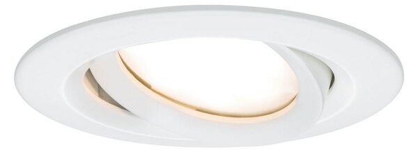 Paulmann Spot LED Nova Plus Coin rotund, alb, 2.700 K, IP65, reglabil, Alb, Hol, Metal, Modern, Corpuri de iluminat încastrate rotunde