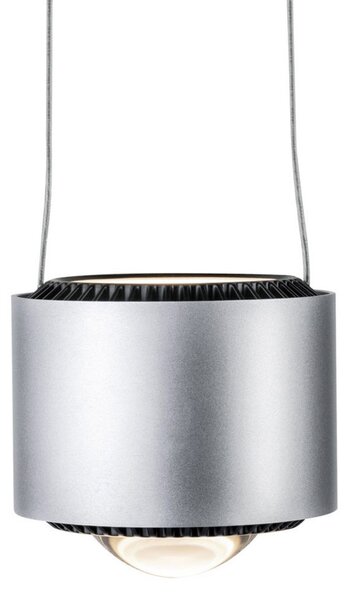 Paulmann Aldan pendul URail 2700K crom mat, reglabil, Metalic, Camera de zi / sufragerie, Metal, Modern