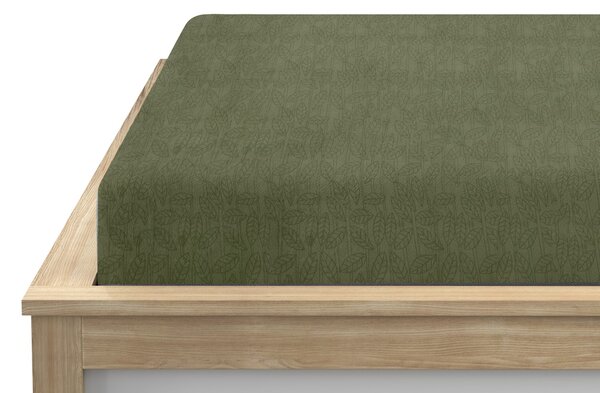 Cearsaf Cocolino microplus cu elastic GRENA 90x200 cm verde