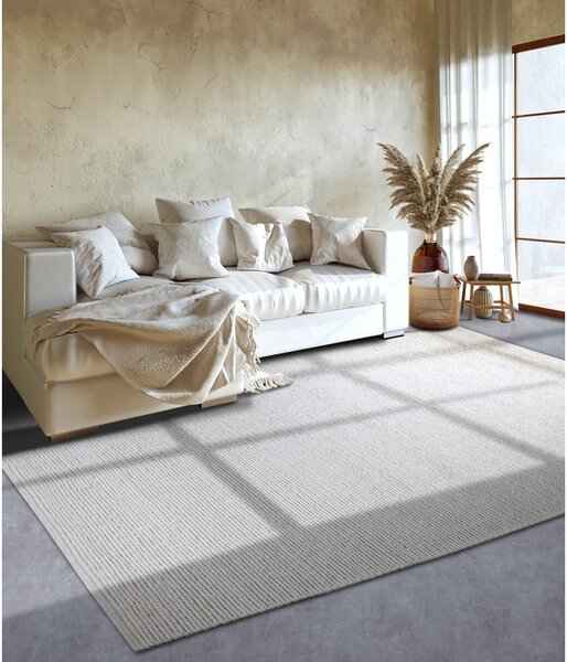Covor alb țesut manual din lână 80x150 cm Francois – Villeroy&Boch