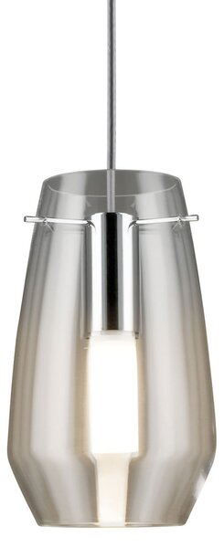 Paulmann Abajur Vento, transparent, Ø 17 cm, sticlă, Transparent, Camera de zi / sufragerie, Sticlă, Modern