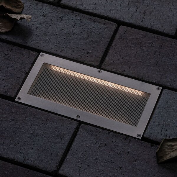 Paulmann lampă LED solară încast sol Aron 20x10cm, Metalic, Metal, Modern