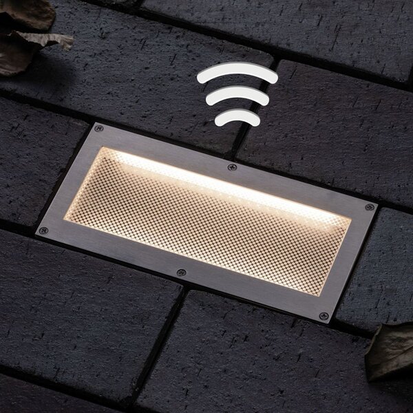 Paulmann lampă LED solară încast sol Aron 20x10cm, Metalic, Metal, Modern