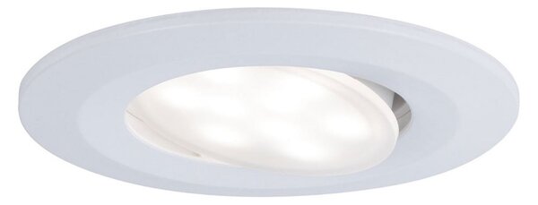 Paulmann Calla alb, cu comutator on/off și braț orientabil, 4.000 K, 9 cm, set, Alb, Baie, Plastic, Modern, Plafon încastrat