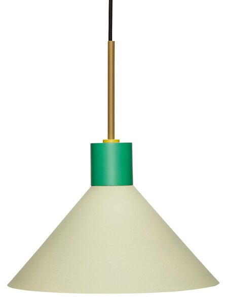 Lustră Pendul Hübsch, Crayon, reglabil, Verde, Sala de mese, Metal, Design