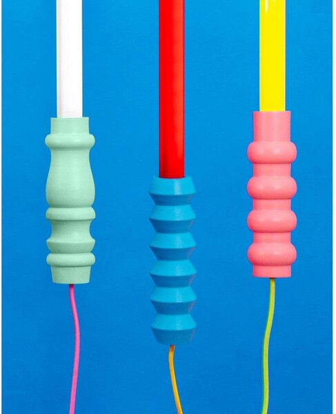 Lampă de masă SELETTI, Albastru, Camera de zi, Sticlă