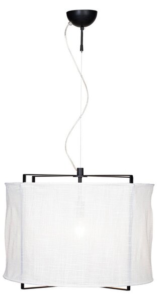 Lustră Pendul By Rydéns, Softy, reglabil, Alb, Camera de zi, Țesătură / Textil, Scandinavă