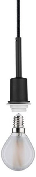 Paulmann URail DecoSystems pendul E14 negru mat, reglabil, Negru, Camera de zi / sufragerie, Metal, Modern