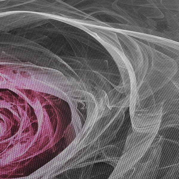 Tablou - Trandafir abstract, fucsia (90x60 cm)