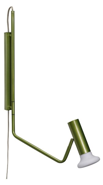 Lampă de perete Hübsch, Verde, Camera de zi, Metal