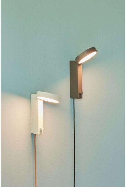 Lampă de perete Hübsch, reglabil, Bej, Camera de zi, Metal