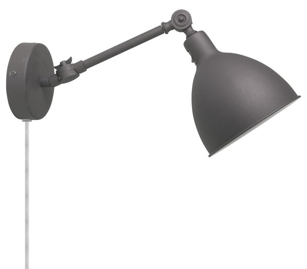 Lampă de perete By Rydéns, Bazar, Gri, Camera de zi, Metal, Scandinavă