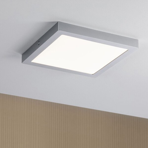 Paulmann Abia panou LED 30x30 cm 2.700K crom, Gri, Camera de zi / sufragerie, Plastic, Modern