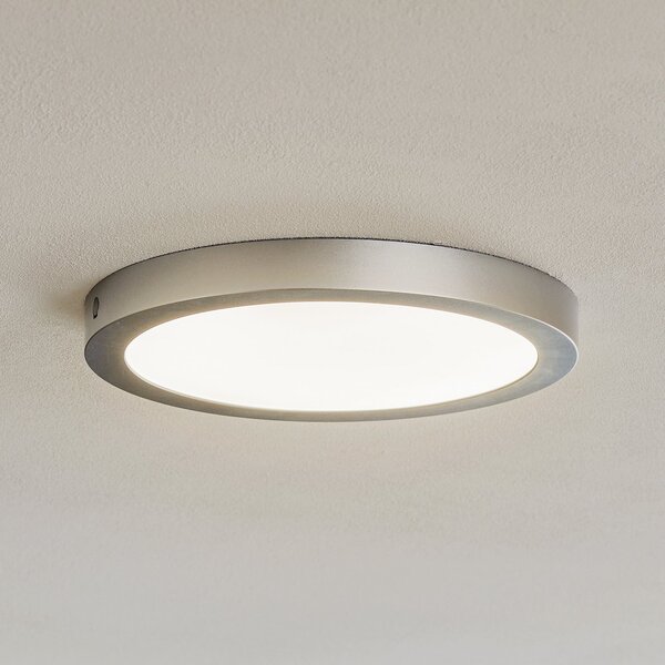 Paulmann Abia panou LED Ø 30 cm 2.700K crom mat, Gri, Camera de zi / sufragerie, Plastic, Modern