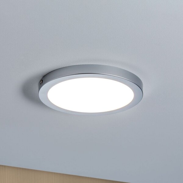 Paulmann Atria plafonieră LED Ø 22cm crom, reglabil, Gri, Camera de zi / sufragerie, Plastic, Modern