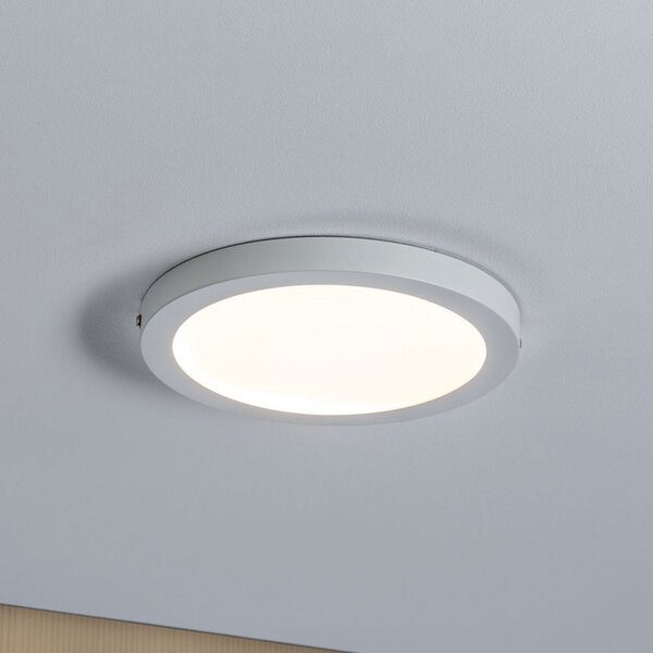 Paulmann Atria plafonieră LED Ø22cm alb mat, reglabil, Alb, Camera de zi / sufragerie, Plastic, Modern