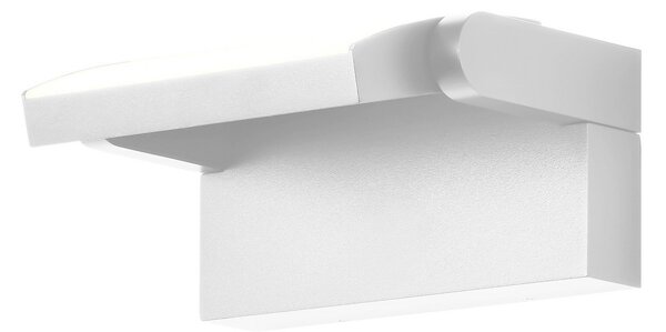 CMD Aplică de perete cu LED 9110, alb, lățime 21 cm, metal, IP54, Alb, Aluminiu, Modern